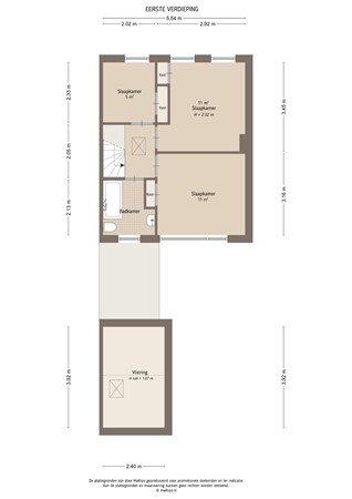 Floorplan - Kerkweg 23, 4245 TP Leerbroek
